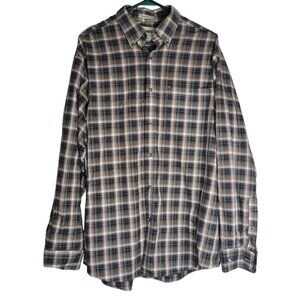 Gander Mountain Wrinkle Resistant Plaid Shirt Button‎ Down Pocket Mens Large